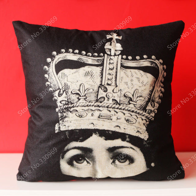 Fornasetti Throw Pillow Covers